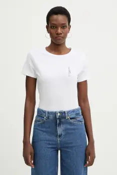 BOSS Orange tricou din bumbac C Elove 1 C Elove 1 culoarea alb, 50556994 imagine