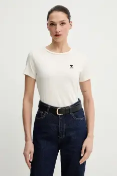 BOSS Orange tricou din bumbac C Elove 1 culoarea bej, 50556994 imagine