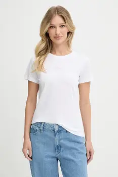 BOSS Orange tricou din bumbac culoarea alb, 50545288 imagine