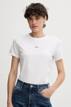 BOSS Orange tricou din bumbac culoarea alb, 50547547 imagine