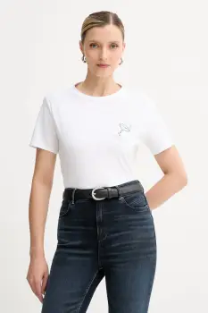 BOSS Orange tricou din bumbac culoarea alb, 50549192 imagine