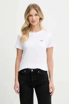 BOSS Orange tricou din bumbac culoarea alb, 50554015 imagine