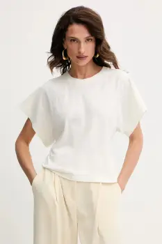 BOSS Orange tricou din bumbac culoarea bej, 50543502 imagine