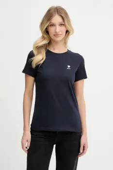 BOSS Orange tricou din bumbac culoarea bleumarin, 50545288 imagine