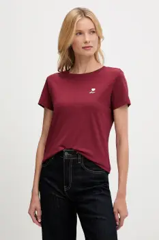 BOSS Orange tricou din bumbac culoarea bordo, 50545288 imagine