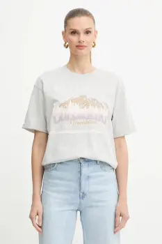 BOSS Orange tricou din bumbac culoarea gri, 50549195 imagine