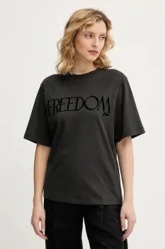 BOSS Orange tricou din bumbac culoarea gri, 50556993 imagine