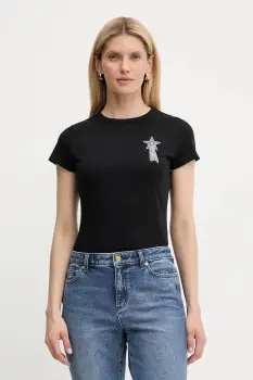 BOSS Orange tricou din bumbac culoarea negru, 50545287 imagine