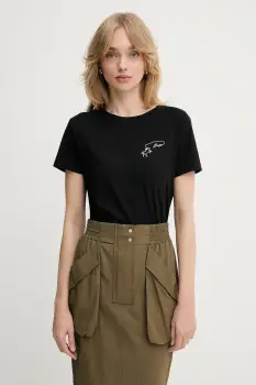 BOSS Orange tricou din bumbac culoarea negru, 50545288 imagine