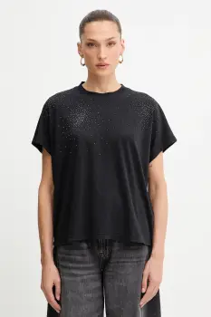 BOSS Orange tricou din bumbac culoarea negru, 50547797 imagine