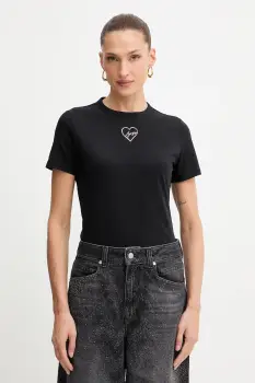 BOSS Orange tricou din bumbac culoarea negru, 50549192 imagine