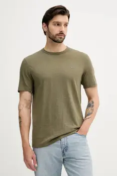 BOSS Orange tricou din bumbac culoarea roz, uni, 50508243 imagine