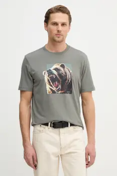 BOSS Orange tricou din bumbac Te_Dobermann imagine