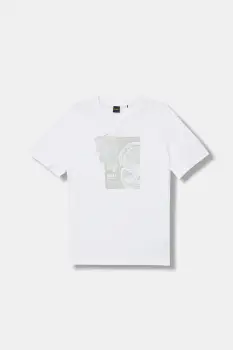 BOSS Orange tricou din bumbac Te_Imprint imagine