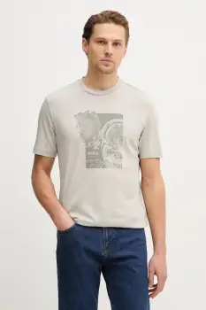 BOSS Orange tricou din bumbac Te_Imprint imagine