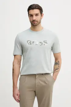 BOSS Orange tricou din bumbac Te_Insignia imagine