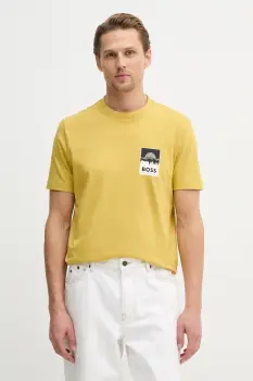 BOSS Orange tricou din bumbac Te_Plain imagine