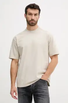 BOSS Orange tricou din bumbac uni, 50521805 imagine