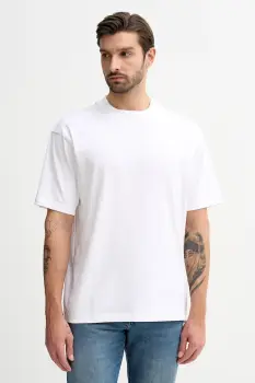 BOSS Orange tricou din bumbac uni, 50521805 imagine