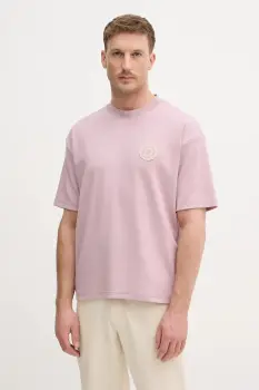 BOSS Orange tricou Te_Varsity culoarea roz, uni, 50556013 imagine