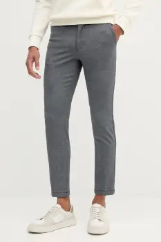 BOSS pantaloni barbati, culoare bleumarin, simplu 50546875 imagine