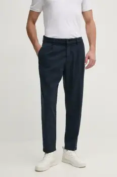 BOSS pantaloni barbati, culoarea bleumarin, drept, 50538059 imagine