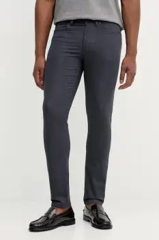 BOSS pantaloni barbati, culoarea bleumarin, slim 50551419 imagine