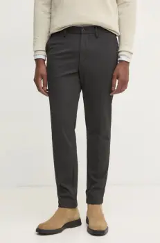 BOSS pantaloni barbati, culoarea negru, mulata, 50519121 imagine