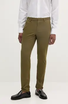 BOSS pantaloni barbati, culoarea verde, cu fason chinos, 50487754 imagine