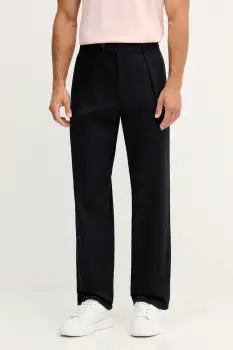BOSS pantaloni BECKHAM X BOSS culoarea bleumarin, drept, 50549203 imagine