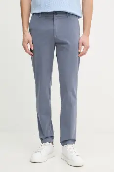 BOSS Pantaloni chinos barbati din bumbac cu elastan H-Kane1 imagine