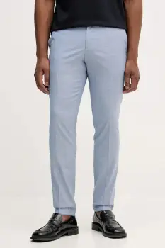 BOSS pantaloni cu lana cu fason chinos, 50557407 imagine