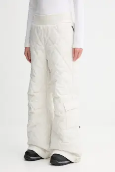 BOSS pantaloni culoarea bej, lat, high waist, 50544382 imagine