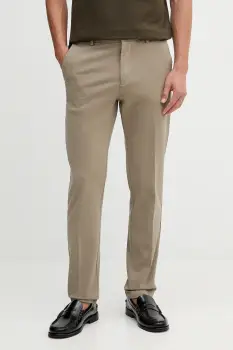 BOSS pantaloni culoarea bleumarin, cu fason chinos, 50543304 imagine