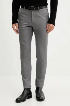 BOSS pantaloni culoarea bleumarin, cu fason chinos, 50543945 imagine