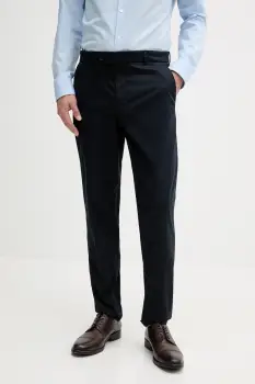 BOSS pantaloni culoarea bleumarin, cu fason chinos, 50544005 imagine