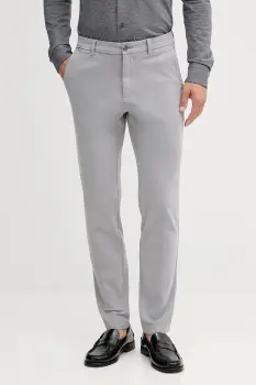 BOSS pantaloni culoarea gri, cu fason chinos, 50543304 imagine