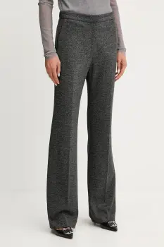 BOSS pantaloni culoarea gri, lat, high waist, 50543725 imagine