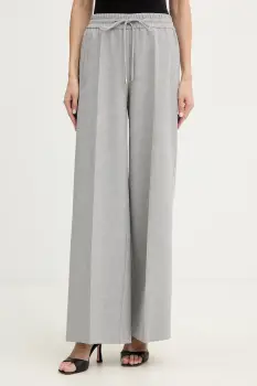 BOSS pantaloni culoarea gri, lat, high waist, 50559362 imagine