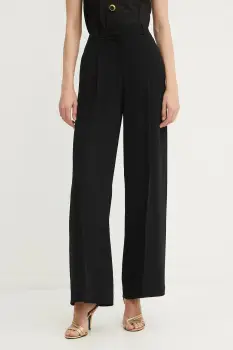 BOSS pantaloni culoarea negru, lat, high waist, 50545544 imagine