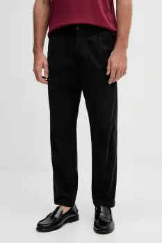 BOSS pantaloni culoarea negru, mulata, 50546894 imagine