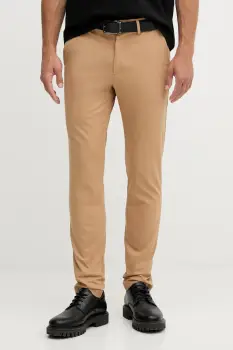 BOSS pantaloni culoarea verde, cu fason chinos, 50543945 imagine