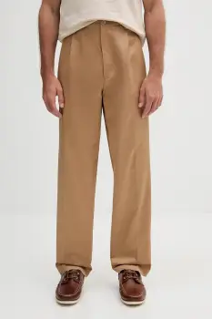 BOSS pantaloni de bumbac C-Kai-DPL culoarea verde, cu fason chinos, 50546924 imagine