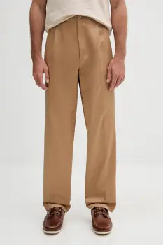 BOSS pantaloni de bumbac culoarea verde, cu fason chinos, 50546924 imagine