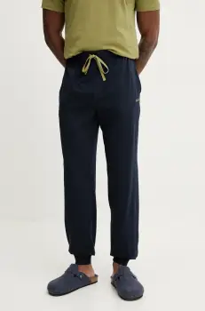 BOSS pantaloni de lounge culoarea albastru marin, neted, 50515305 imagine