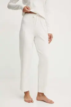 BOSS pantaloni de lounge culoarea bej, neted, 50520148 imagine