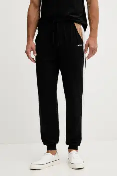 BOSS pantaloni de lounge culoarea negru, cu imprimeu, 50550492 imagine