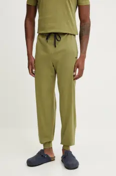 BOSS pantaloni de lounge culoarea verde, neted, 50515305 imagine