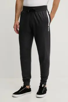 BOSS pantaloni lounge din bumbac culoarea gri, cu imprimeu, 50545565 imagine