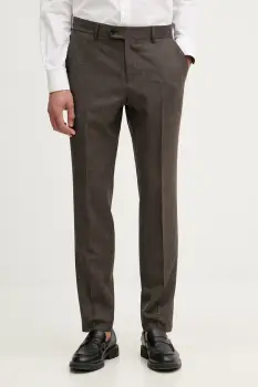 BOSS pantaloni pentru barbati, cu lana BOSS X DAVID BECKHAM imagine